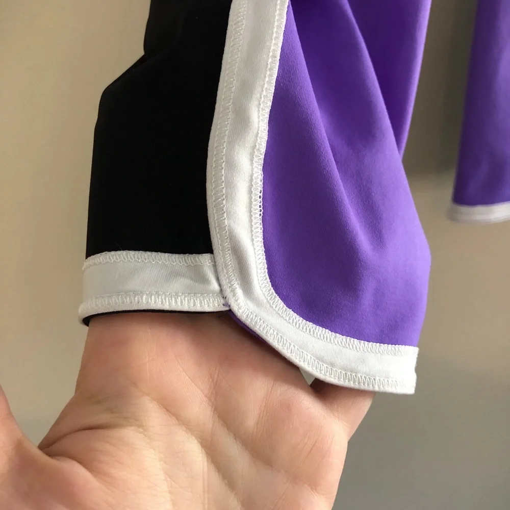 Lululemon Purple and Black Cropped Leggings